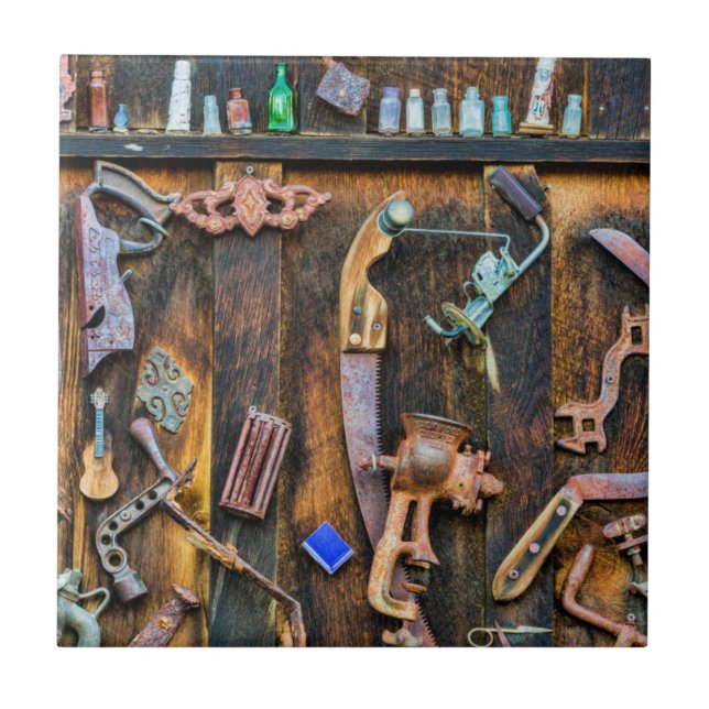 Antique collection on wall ceramic tile (Front)