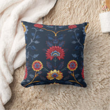 Antique Colourful Indian Floral Motif Pattern