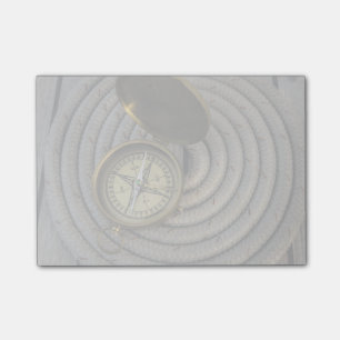Antique Compass On Sailboat Deck Post-it Notes