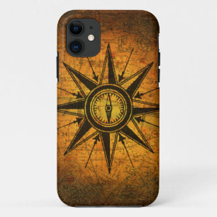 Antique Compass Rose iPhone 11 Case