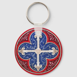 ANTIQUE CONSECRATION CROSS KEY RING