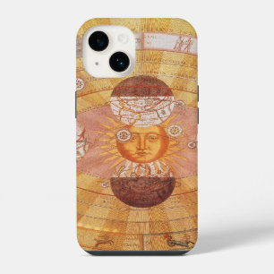 Antique Copernican Solar System, Vintage Astronomy iPhone 14 Case