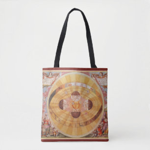 Antique Copernican Solar System, Vintage Astronomy Tote Bag