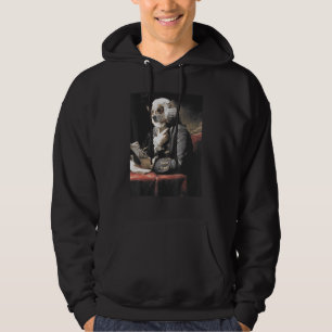 Antique Corgi Painting The Literary Man Happy Dogs Hoodie