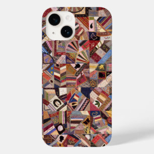 Antique Crazy Quilt Pattern - Folk Art Quilted     Case-Mate iPhone 14 Case