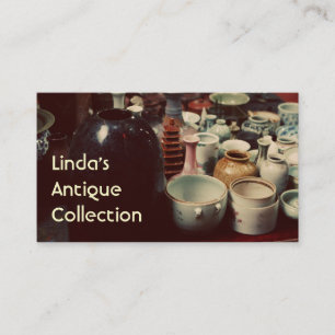 Antique Dealer Store Shop Vintage Tea Cups Business Card