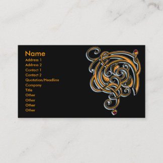 Antique Decorative Flourishes Business Card