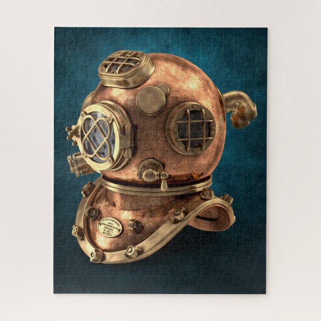 Antique Deep Sea Diving Helmet Jigsaw Puzzle (Vertical)