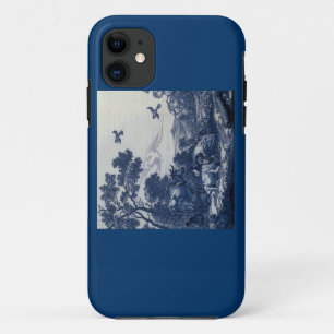 Antique Delft Blue Tile - Cattle and Birds iPhone 11 Case