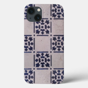 Antique Delft Blue White Pattern Dutch Tile iPhone 13 Case