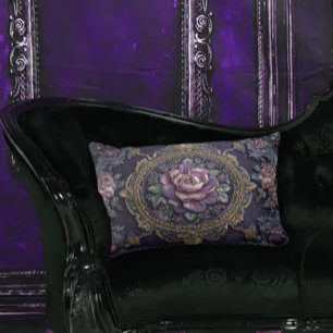 Antique Design Dark Academia Lumbar Cushion