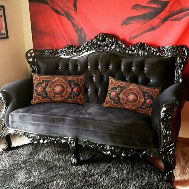 Antique Design Dark Academia Lumbar Cushion (Creator Uploaded)