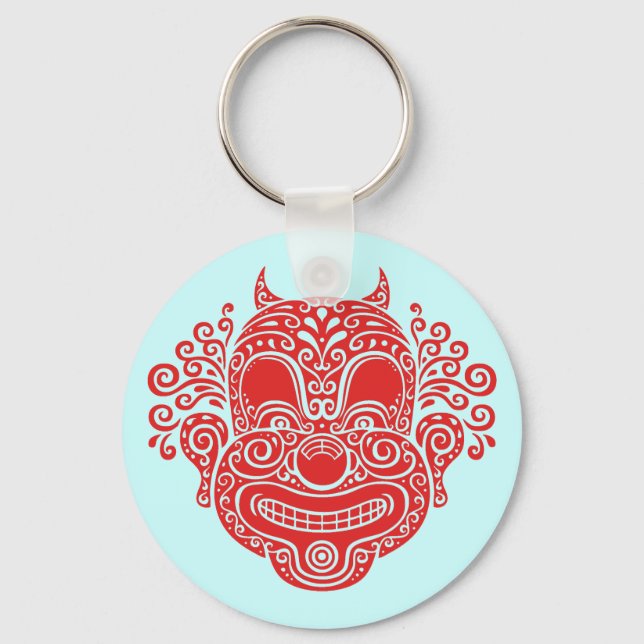 Antique Devil Clown Key Ring (Front)