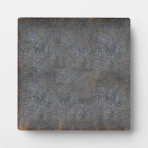 Antique Distressed Leather Book Plaque