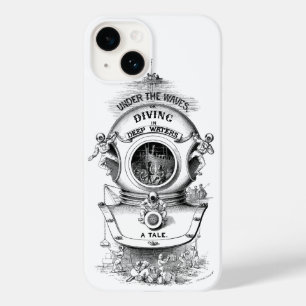 Antique diving helmet nautical black and white Case-Mate iPhone 14 case