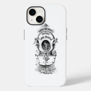 Antique diving helmet nautical black and white iPhone 14 case