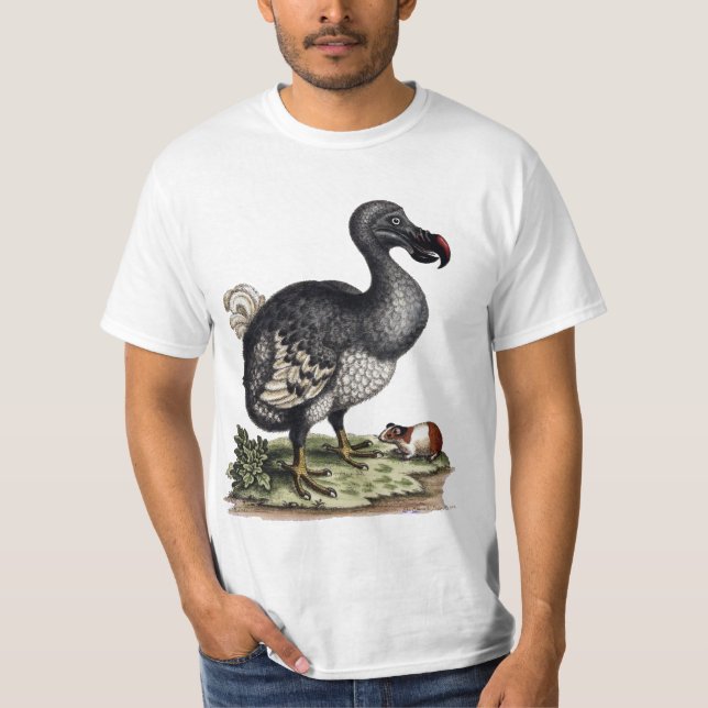 Antique Dodo Bird and Guinea Pig T-Shirt (Front)