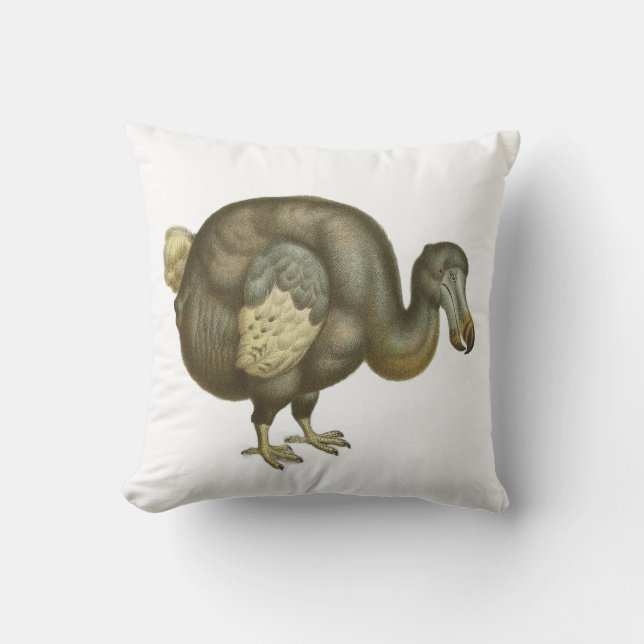 Antique Dodo Bird Natural History Cushion (Front)