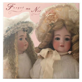 Antique Dolls Ceramic Tile