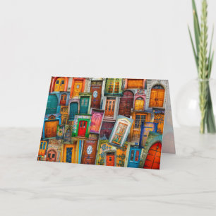 Antique Doors Unique Modern Door Art Photography Card