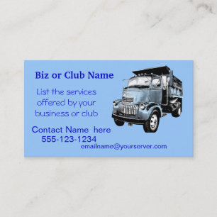 Antique Dumptruck Business Card2-customise Card