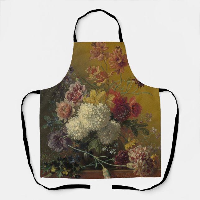 Antique Dutch Master Floral Georgius van Os 1820  Apron (Front)