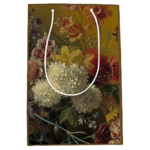 Antique Dutch Master Floral Georgius van Os 1820  Medium Gift Bag