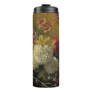 Antique Dutch Master Floral Georgius van Os 1820  Thermal Tumbler