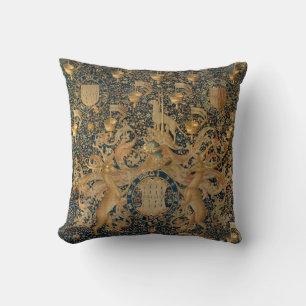 Antique Dutch Tapestry Printed Pillow