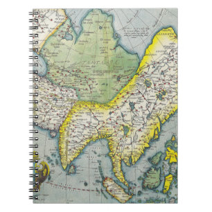 Antique East Asia Map Notebook