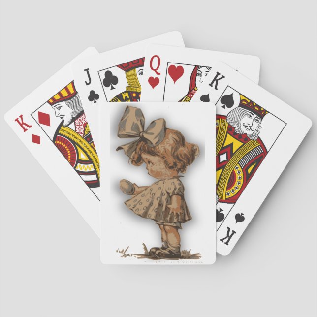 antique easter egg playing cards (Back)