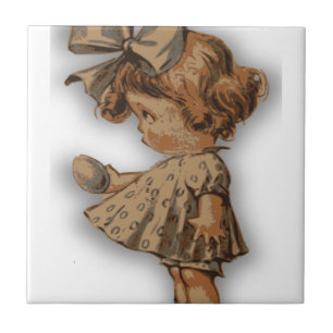 antique easter egg tile