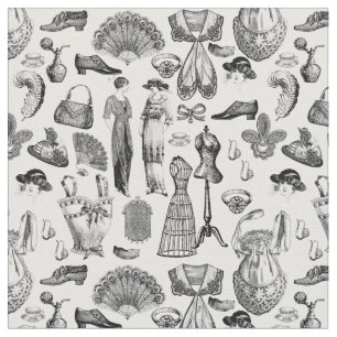 antique edwardian vintage fashion ladies white fabric
