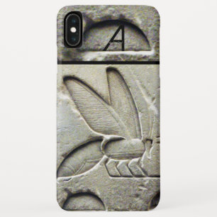 ANTIQUE EGYPTIAN HONEY BEE BEEKEEPER MONOGRAM iPhone XS MAX CASE