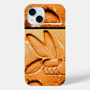 ANTIQUE EGYPTIAN HONEY BEE BEEKEEPER Orange Yellow iPhone 15 Case