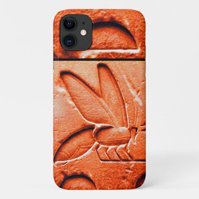 ANTIQUE EGYPTIAN HONEY BEE BEEKEEPER Red Case-Mate iPhone Case (Back)