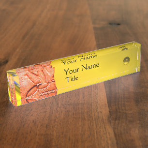 ANTIQUE EGYPTIAN HONEY BEE BEEKEEPER Red Yellow Nameplate