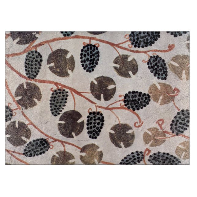 ANTIQUE EGYPTIAN VINEYARD GRAPES AND GRAPE VINES CUTTING BOARD (Front)