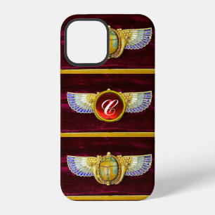 ANTIQUE EGYPTIAN WINGED SCARAB /CORNUCOPIA JEWEL iPhone 12 CASE