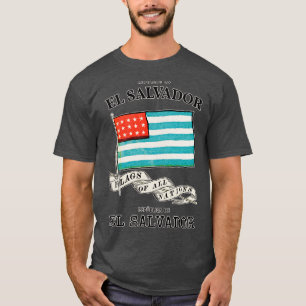 Antique El Salvador Country Flag T-Shirt