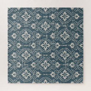 Antique Elegance: Seamless Floral Curves Jigsaw Puzzle