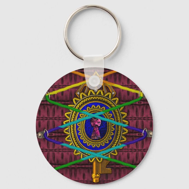 Antique Enchanted Fantasy Fairytale Book II Key Ring (Front)