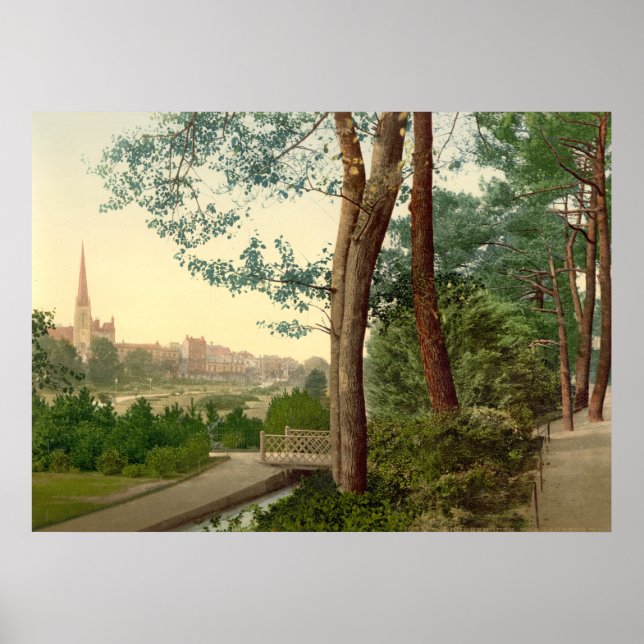 Antique England, Bournemouth Gardens Poster (Front)