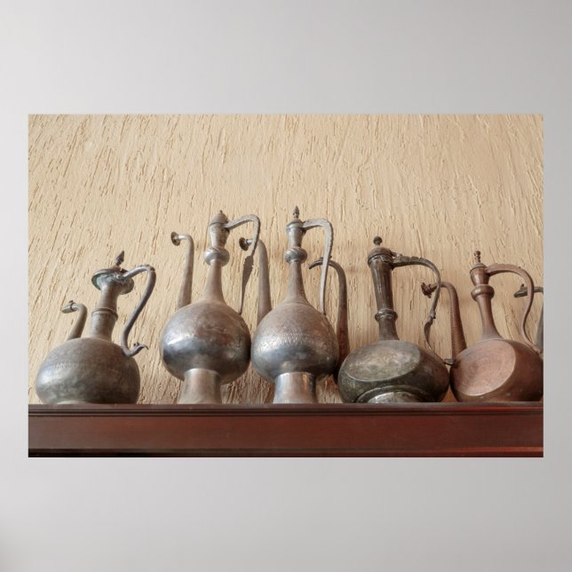 Antique Engraved Kettles Poster (Front)