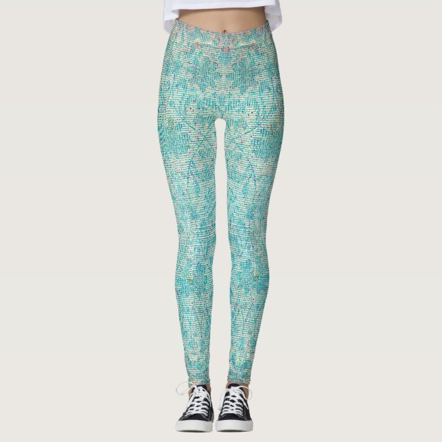Antique Ephemera 1 Leggings (Front)
