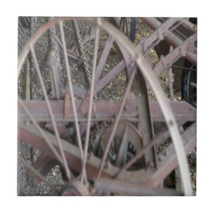 Antique Farm tools Tile