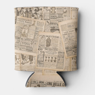 Antique Fashion: Newspaper Advertising Pages Can Cooler