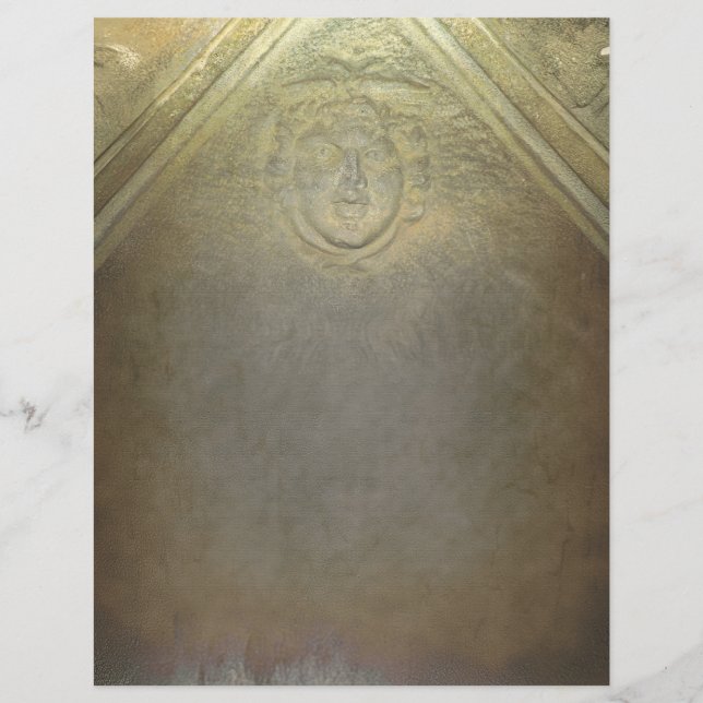 Antique Faux Bronze Embossed Medallion (Front)