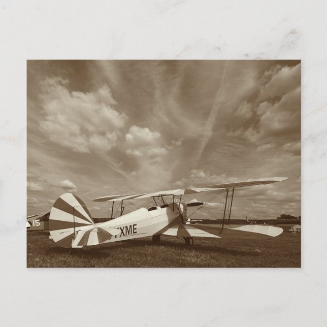 Antique Fighter Aeroplane Biplane Dreamer Postcard (Front)