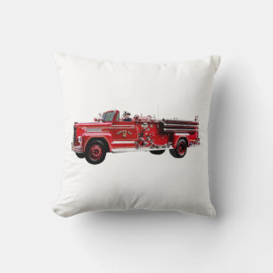 Antique Fire Engine Cushion